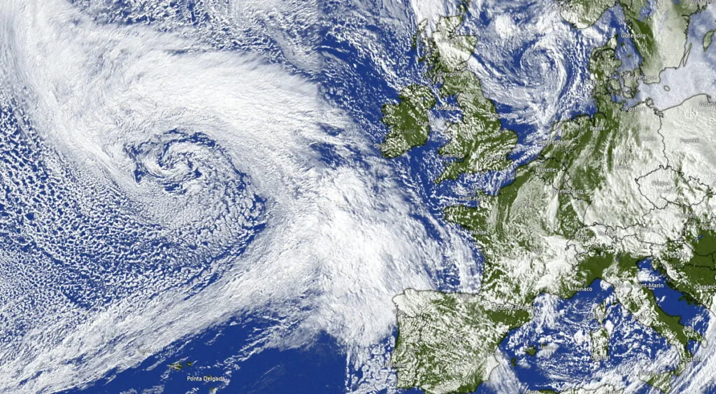 Image satellite de la dépression Domingos
