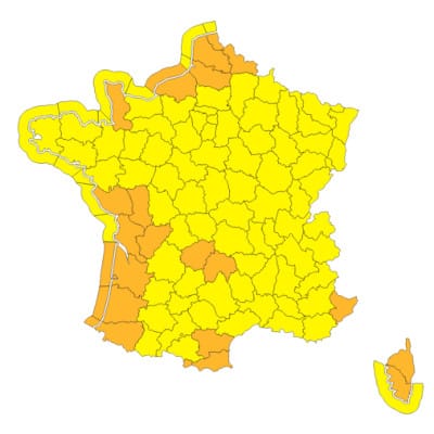 Vigilances tempête Benjamin