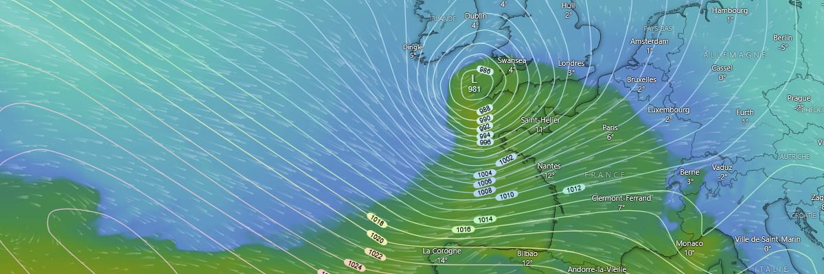 Front froid tempête Goretti