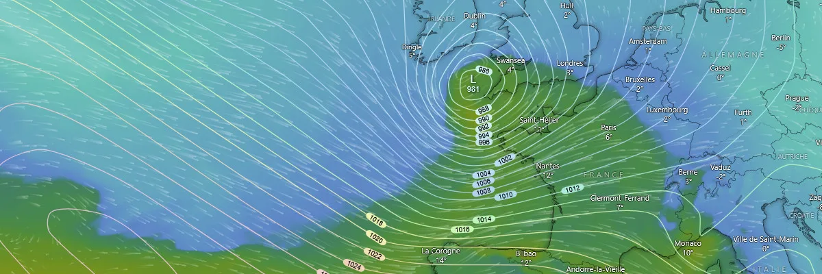 Front froid tempête Goretti
