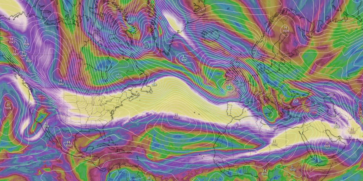 Jet stream tempête Ingrid